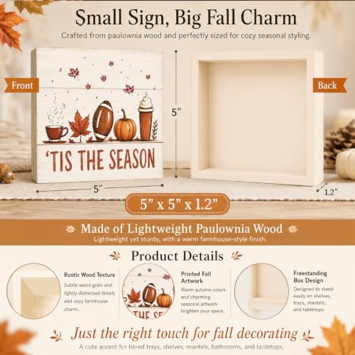 Minimal Pumpkin Fall Decor Sign | Tis The Season Line Art Wall