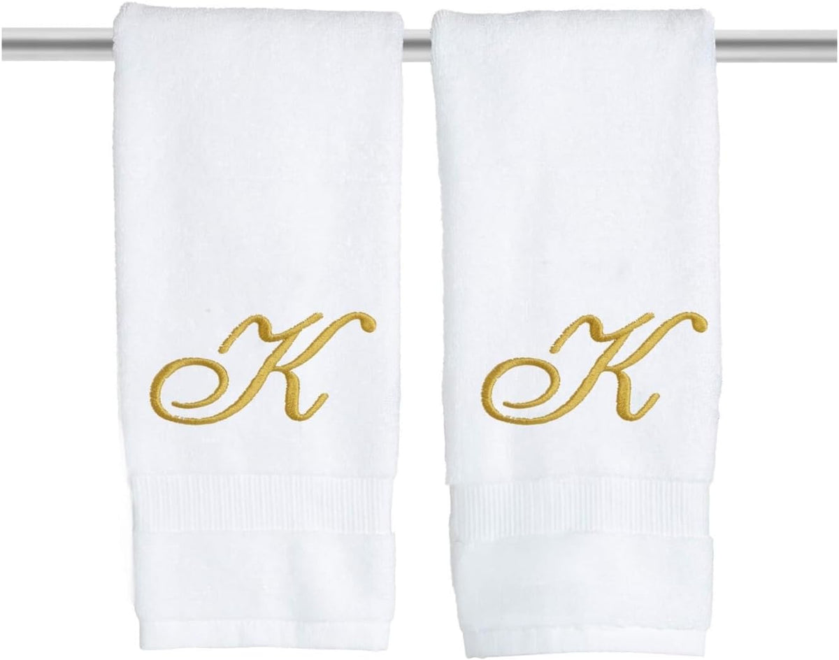 SKL Home Halloween Spider Web Hand Towel Set-2pc, 100% Cotton, Black/Gold