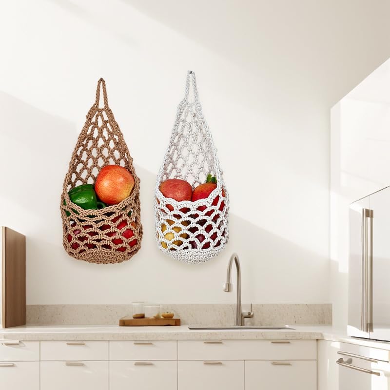 Wall Planters / 2PK Hanging Planter for Pot / Jute / 6 Inch
