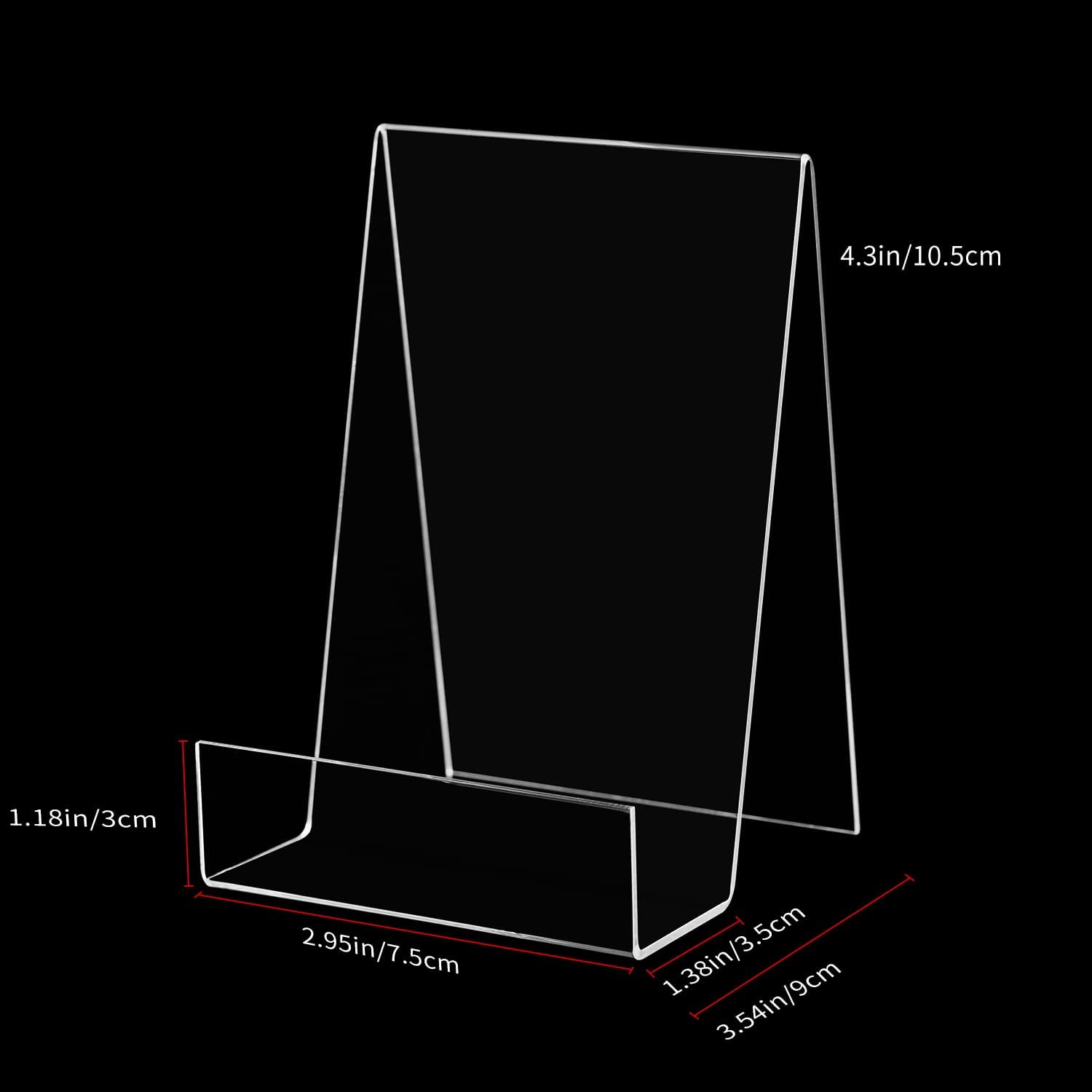 Acrylic Book Easel Stand / Clear / 5 x Small / Set of 5