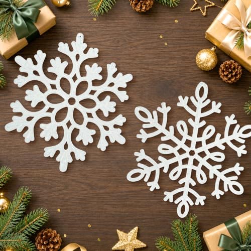 Large Snowflakes Ornaments for Outdoor Indoor Christmas Tree Decorations
