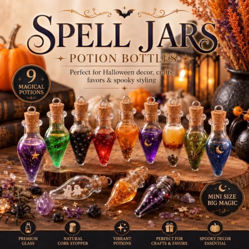 Patelai 30 Pcs Mini Glass Bottles with Cork Glass Tiny Potion Bottles with Lids Clear Mini Wishing Spell Jars with 20 Meters Hanging Rope for Necklace Making Halloween DIY Art Craft(Teardrop-Shaped)