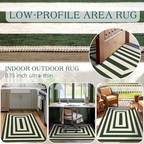 3x5 Modern Entry Rug - Washable Indoor Outdoor Mats for Front Door