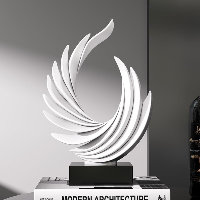 Resin Wing Statue / White