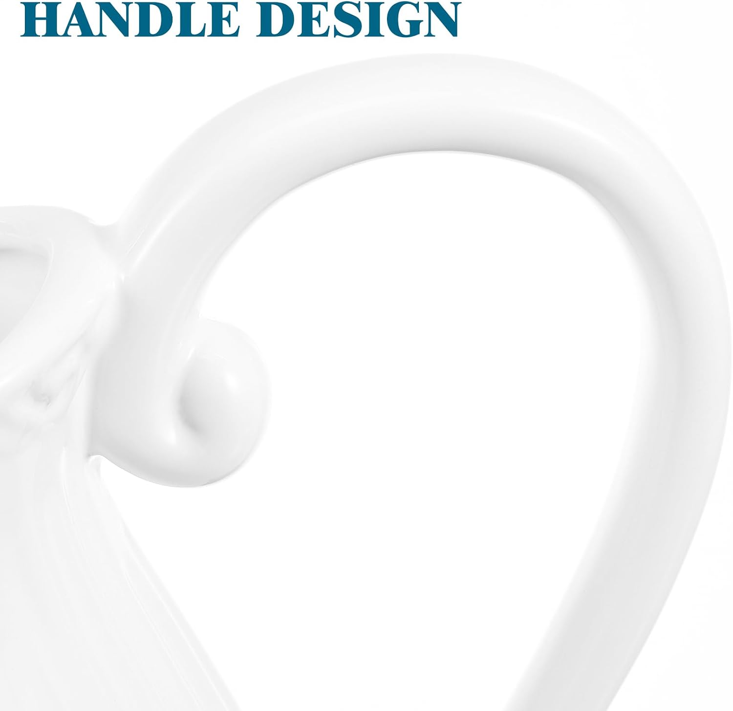 Ceramic Pitcher Vase Striped Porcelain Flower Pot Decorative Dried Flower Vase / 7.87 x 6.69 x 3.14