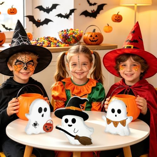 3Pcs Halloween Table Decorations Indoor, Farmhouse Cute Ghost Decor