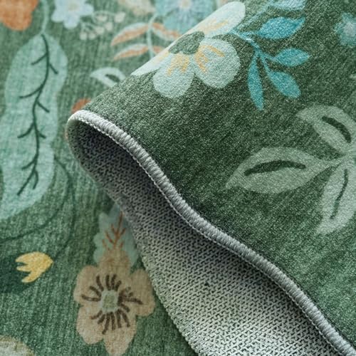 Washable 2x8 Hallway Runner Rug: Water-Resistant Kitchen Rug Soft Bedroom Carpet Non-Slip Indoor Hardwood Floor Mat for