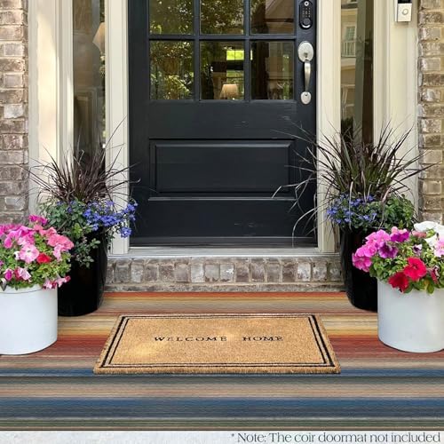 3x5 Ombre Entry Rug - Washable Indoor Outdoor Mats for Front Door