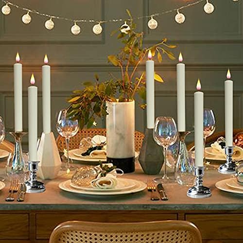 Wondise Flameless Taper Window Candles with Remote and Timer