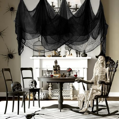 400" x 85" Black Halloween Creepy Cloth Halloween Yard Outdoor Decoration