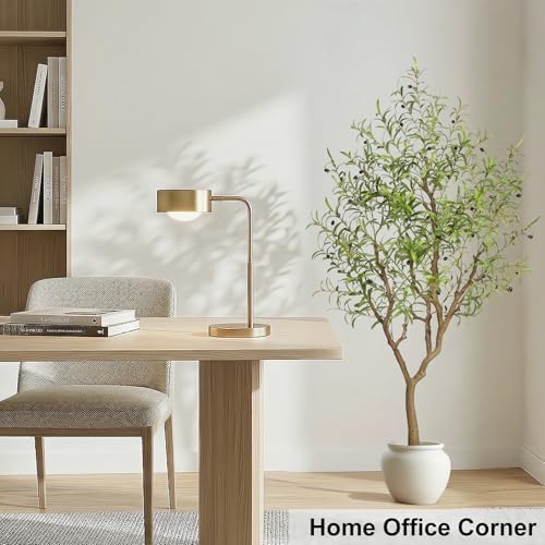 LYERSE Artificial Olive Tree 6ft with Large Branches and Lifelike Fruits