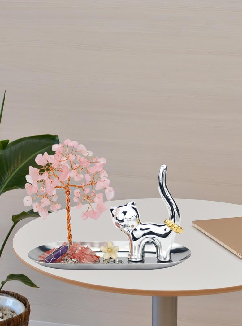 Cat Ring Holder / Silver Cat