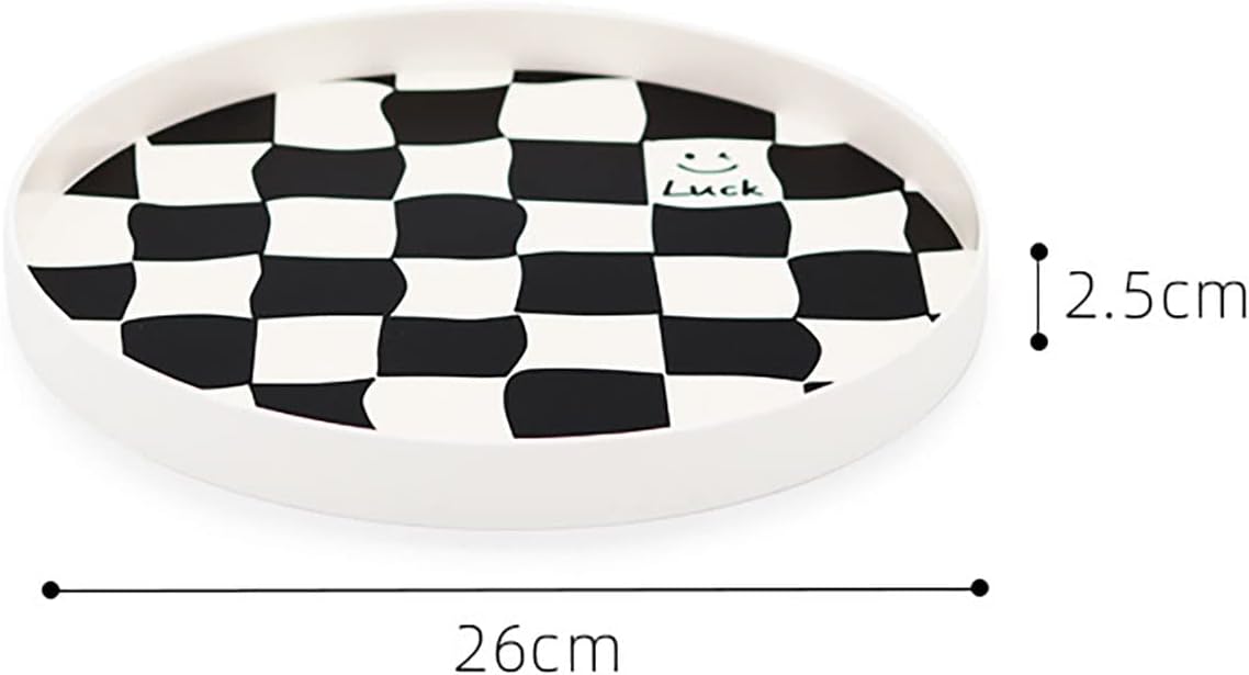 Round Storage Tray / White, Small