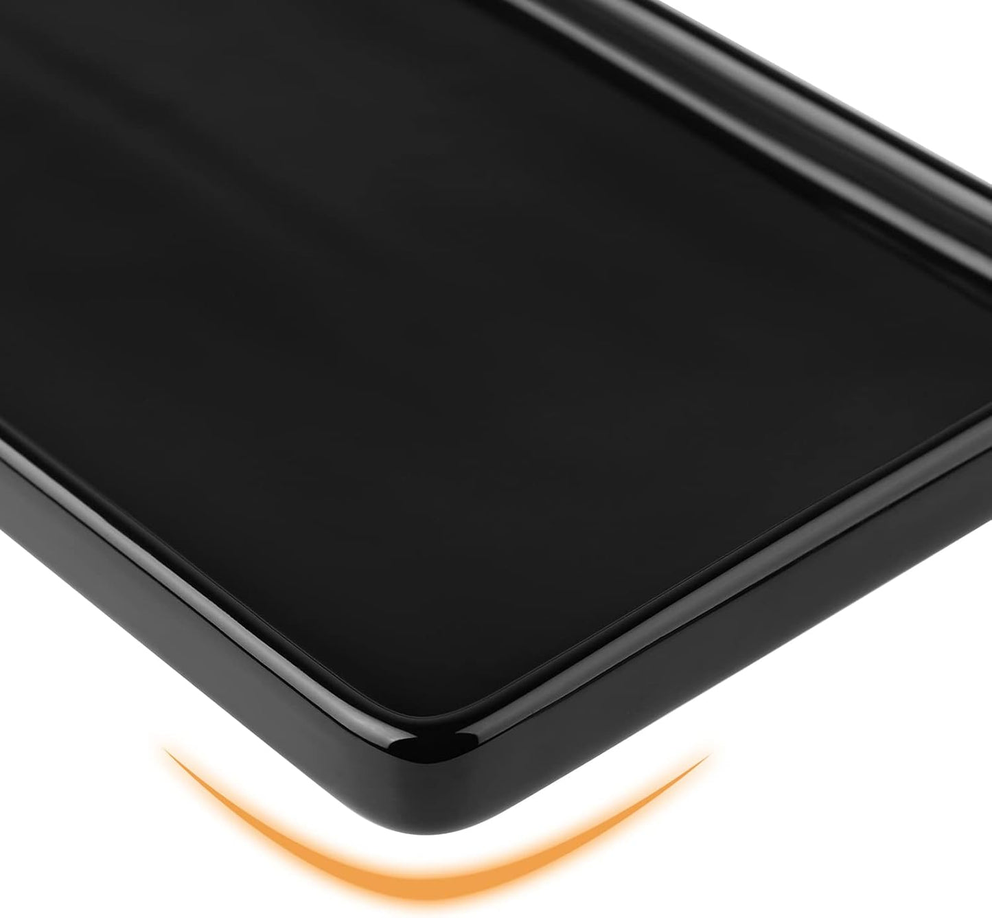 Small Ceramic Tray / Black Set/1 / 8.1 x 4.2 x 0.7