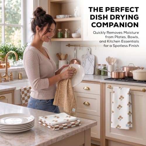 Kitchen Towels, Dish Towels for Kitchen, 3 Pc Kitchen Towel Set