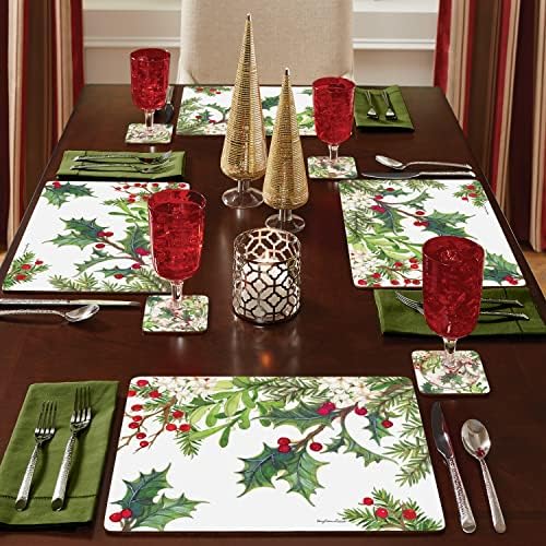 Balsam & Berries Boxed Set of 4 Premium Hardboard Placemats