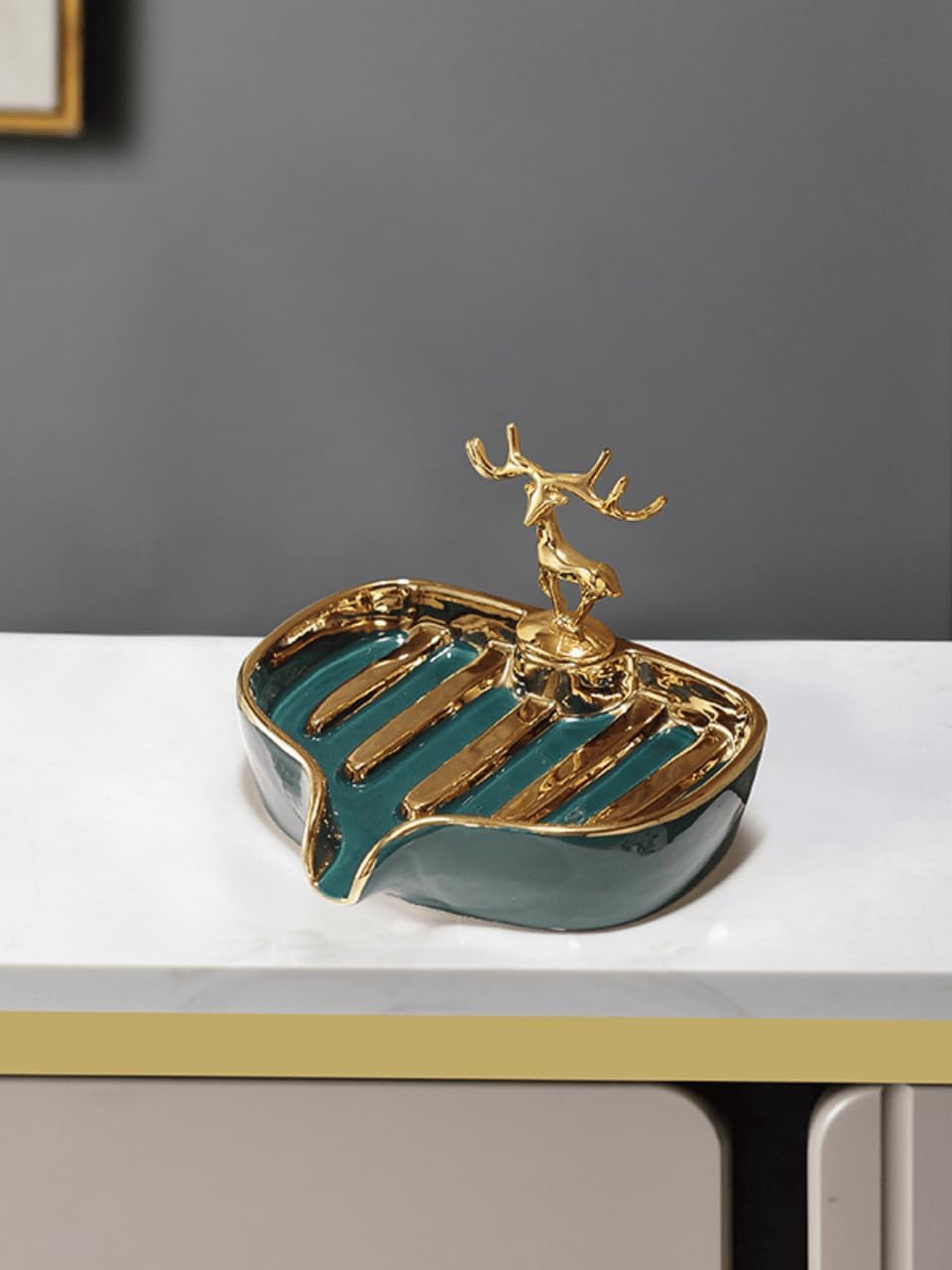 Ceramic Vanity Tray / Green