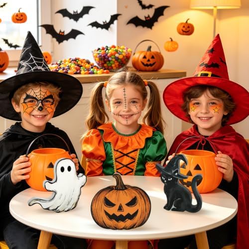 3Pcs Halloween Table Decorations Indoor, Farmhouse Cute Ghost Decorations