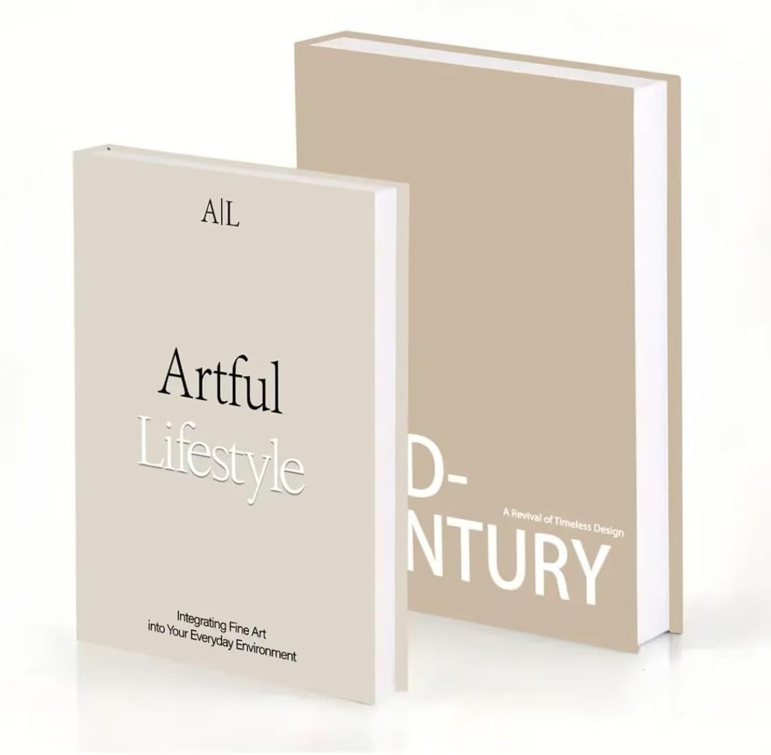 Modern Minimalist Faux Book / E4 / Set of 2
