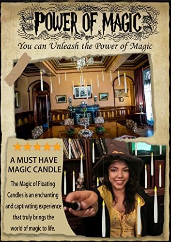 Floating Candles with Wand & 21 AAA Batteries Magic LED Flickering-20PCs