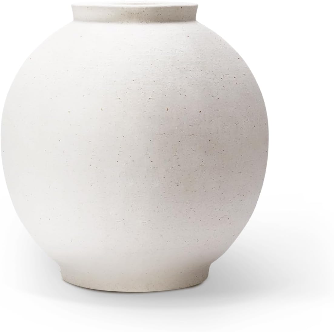 Sandstone Ceramic Flower Vase / 9.8 / 9.8 Inch