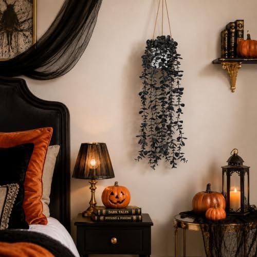Der Rose Fake Eucalyptus Hanging Plants for Halloween Party Decorations