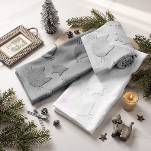 Remagr 3 Pcs Cat Hand Towels Set for Bathroom Cat Lover Gifts