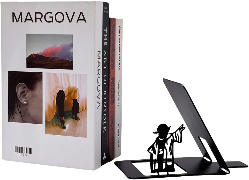 Heavy-Duty Metal Bookend / New Master / Black