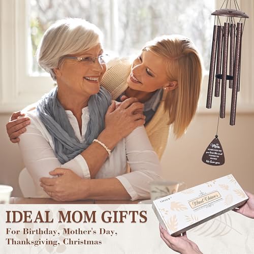 Gifts for Mom, 32" Bronze Wind Chimes, Mom Birthday Gifts from Daughter Son