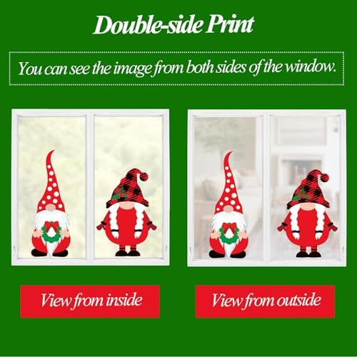 Christmas Decorations, Christmas Window Clings Stickers Decals Decor