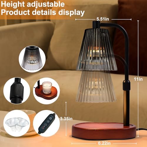 Candle Warmer Lamp with Timer Dimmer, Birthday Gifts for Women Mom