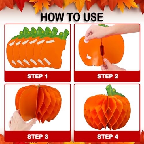 Fall Honeycomb Paper Centerpiece Decorations