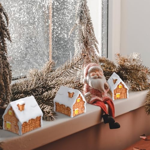 Realspring 12 Christmas Village Accessories Mini Gingerbread Kit Ornament