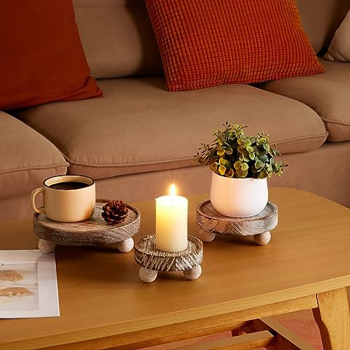 Wood Risers for Decor Mini Wooden Stool Display Stand / Set of 3