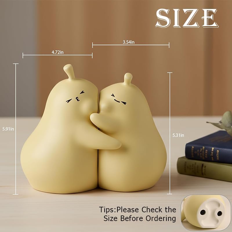 Creative Ceramic Book Holder Stopper / Matte Yellow