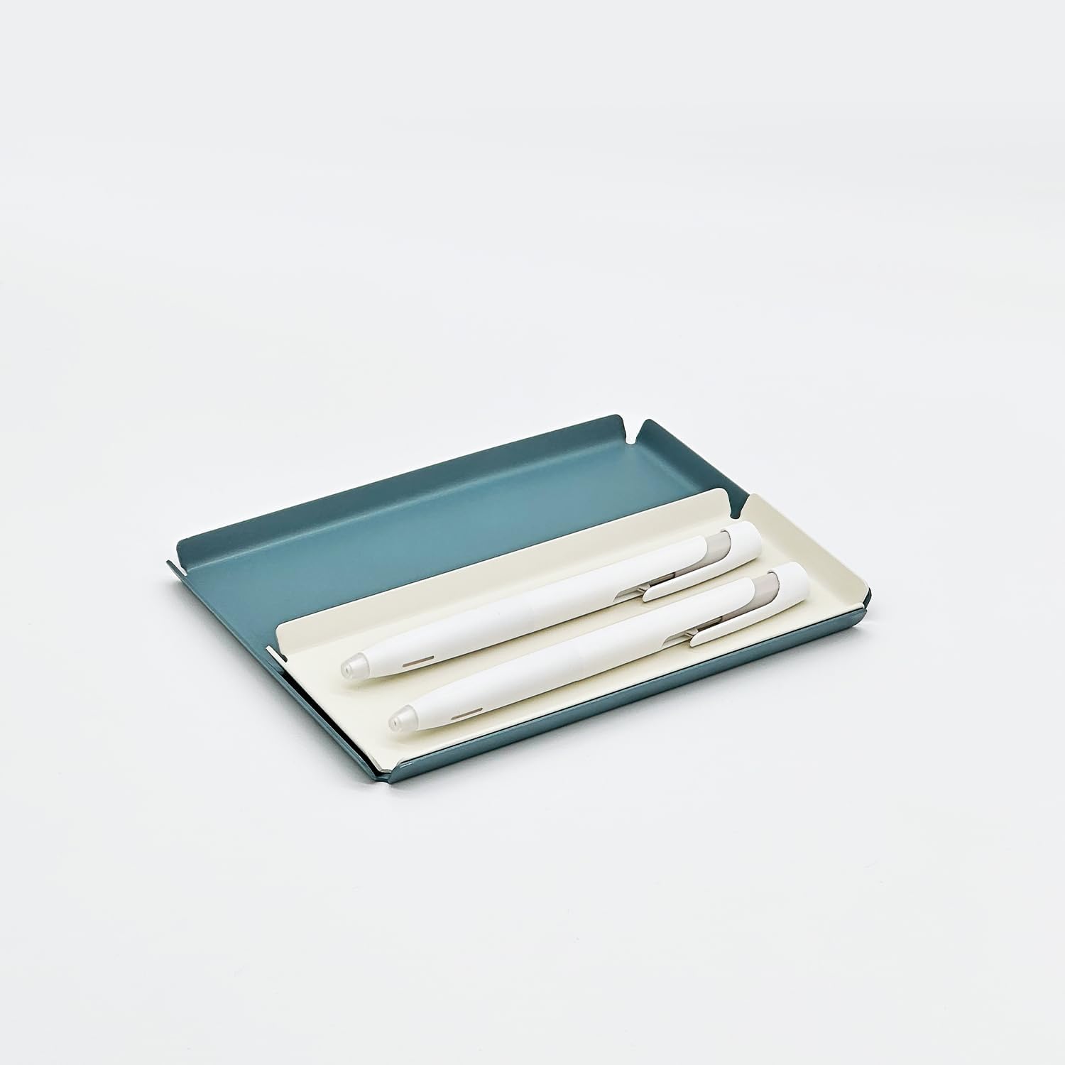 Aluminum Organizer Tray for Desk & Entryway / Powder Coated Azure Blue / 6.7 x 2.9 x 0.4