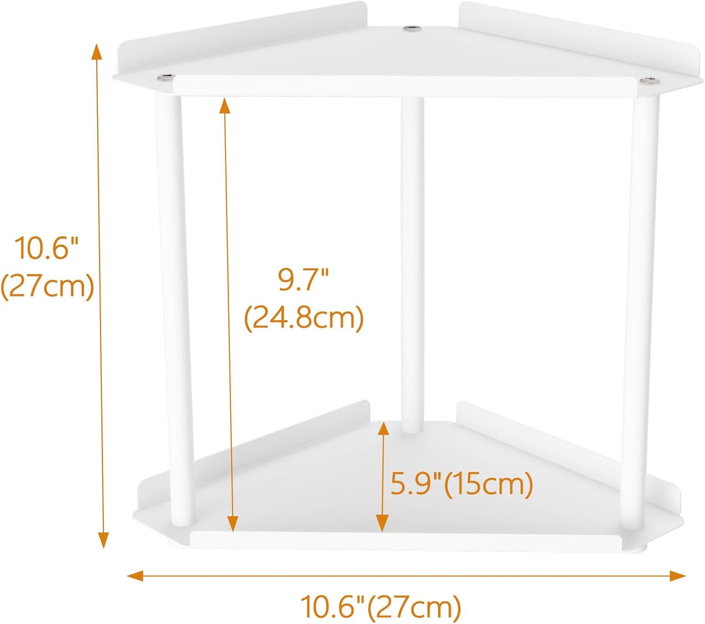Makeup Countertop Organizers / White 2 Tier