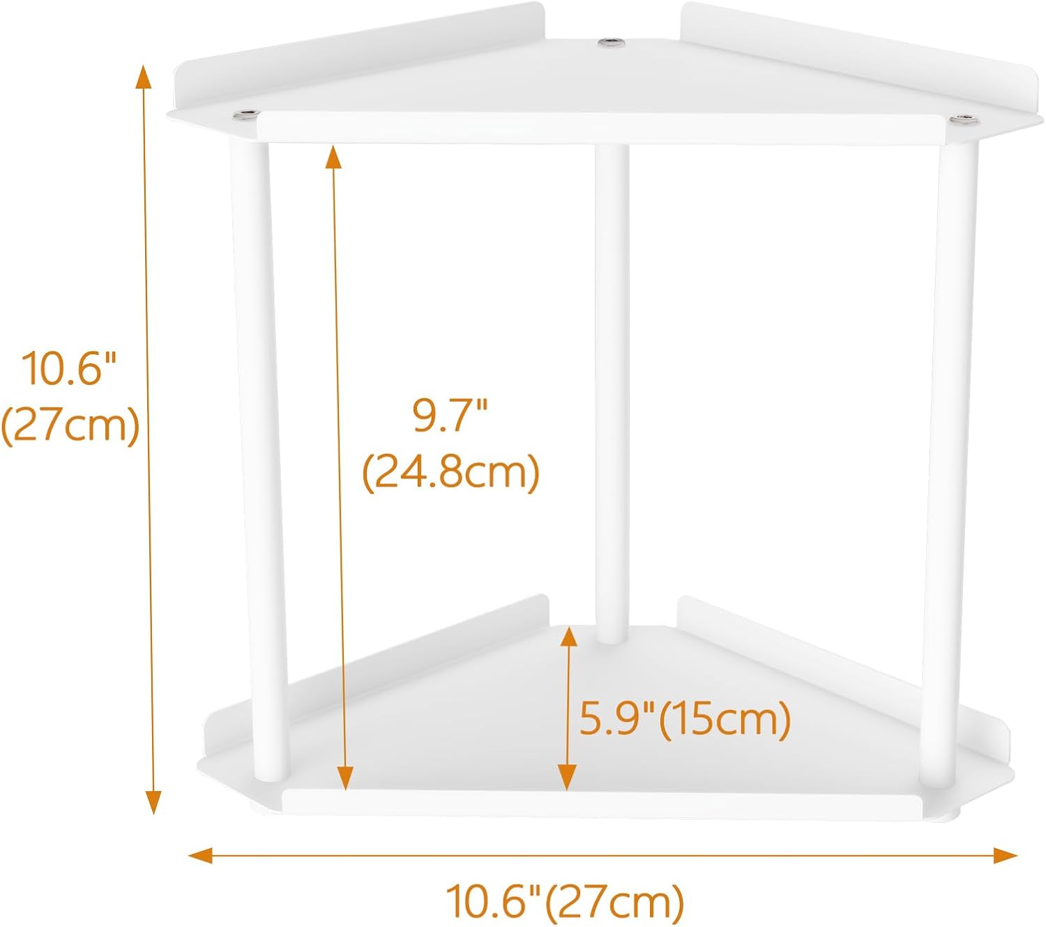 Makeup Countertop Organizers / White 2 Tier