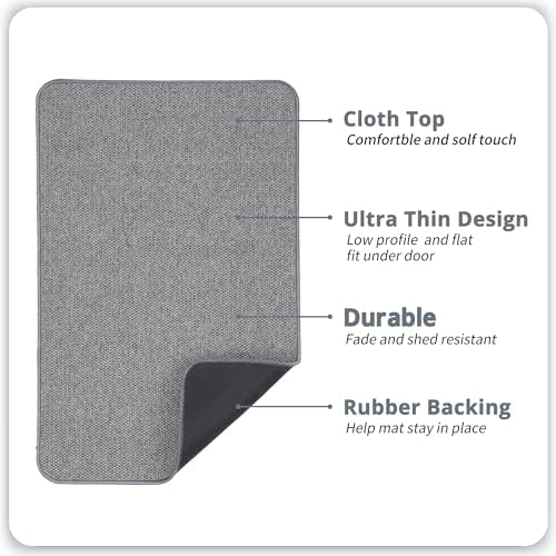 Bath Mat,Ultra Thin Bathroom Rugs,Rubber Bath Mats for Bathroom,No Slip Bath Rugs,Quick Dry,Machine Washable,Low