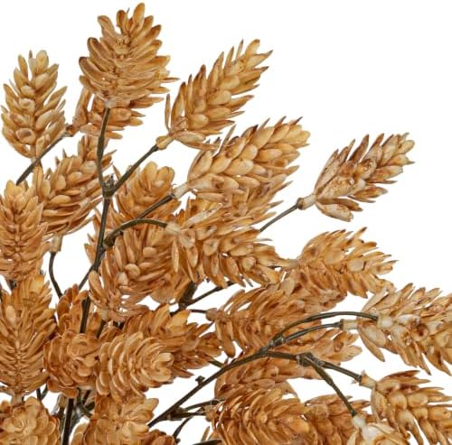 6PCS 20in Artificial Fall Hops Branches Yellow Faux Hops Stems Home Decor