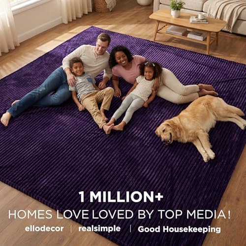 Bedsure Extra Soft Large Fleece Blanket for Bed Purple 120"x120"