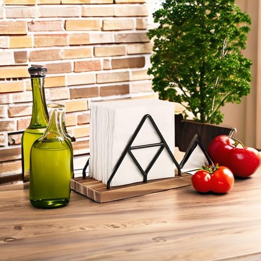 Table Napkin Holder / Black