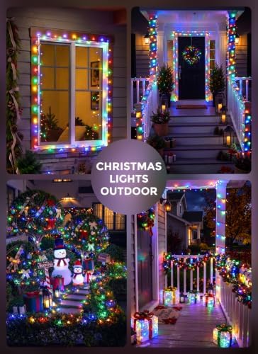 LED Christmas Lights Indoor Outdoor, 33FT 100 Count Mini String Lights