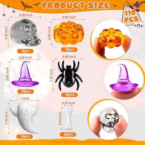 110 Pcs Halloween Vase Filler Decor