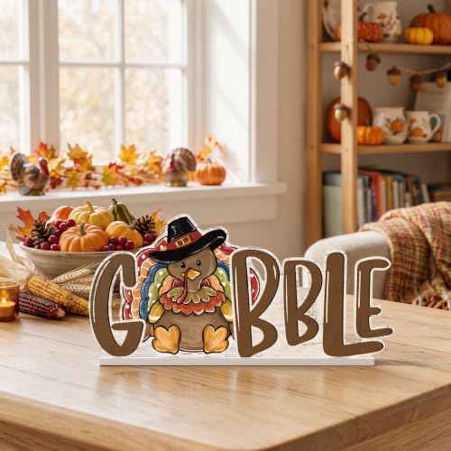 Smile Thanksgiving Wooden Standing Decor