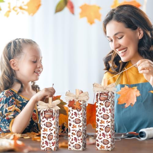 Redbaker 3 Pcs Fall Football Decorations for Home, Football Table Decor