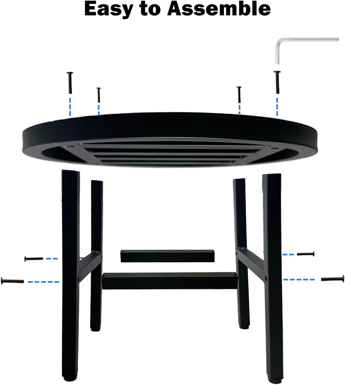 Metal Heavy Duty Plant Stand Indoor Outdoor,13" Round Plant Stands Riser, Wrought Iron Pedestal Holders for Large