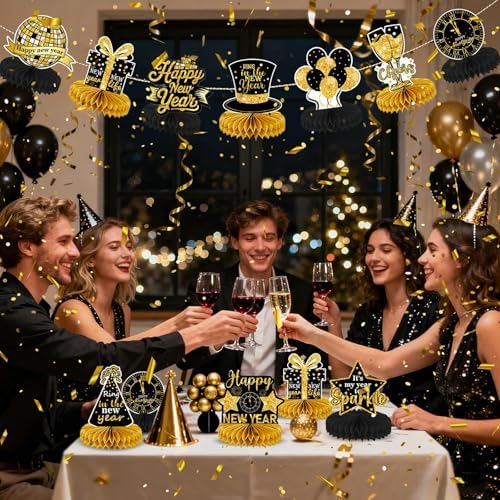 10Pcs Happy New Years Table Centerpieces Decorations 2027