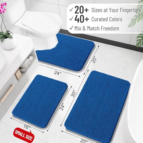 OLANLY Bathroom Runner Rugs 70x24, Extra Soft Absorbent Chenille Bath Rugs