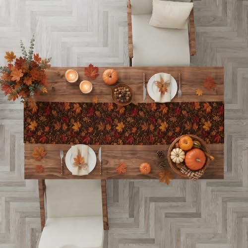 Fall Decor - Maple Leaf Fall Table Runner for Thanksgiving Friendsgiving